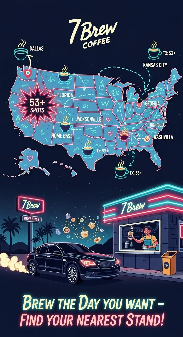 7 Brew Coffee Locations Across the U.S