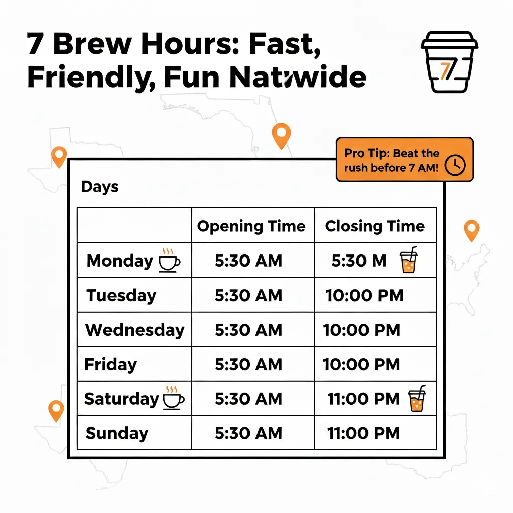 7 Brew’s Operating Hours